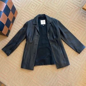 Andrew Marc leather blazer style jacket